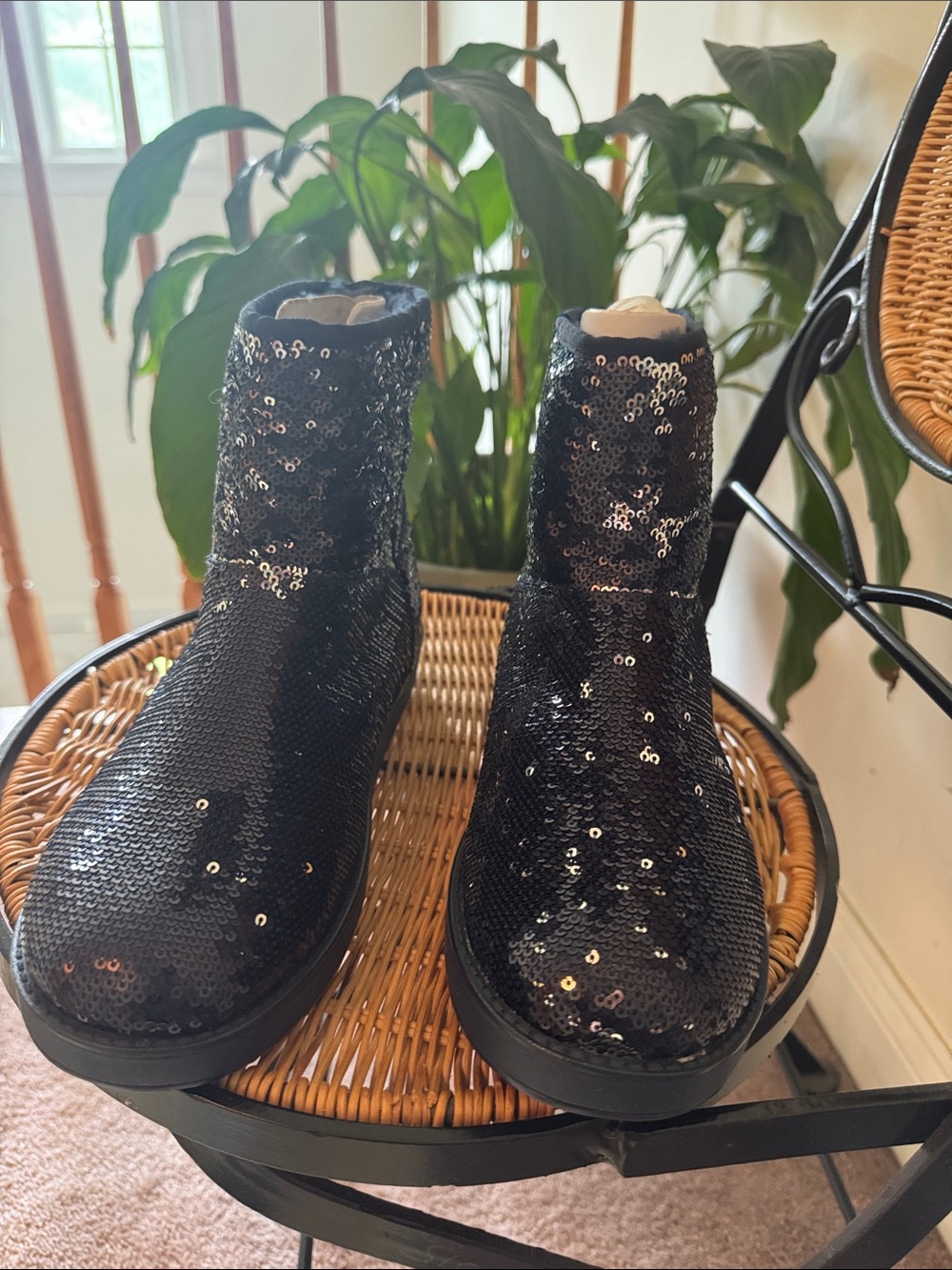 Guess Dark Blue Sequin Kids' Booties